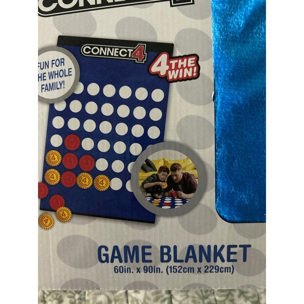 Hasbro‎ Connect 4 game blanket NWT - Picture 2 of 4